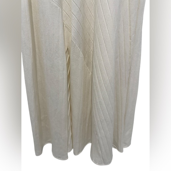 Loro Piana Cream Silk Midi Skirt, Size S - Picture 7 of 11
